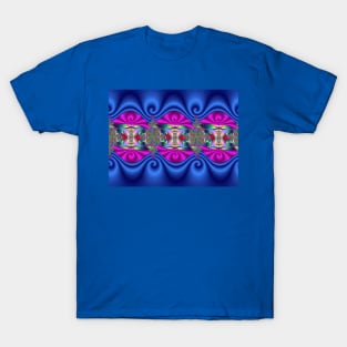 Colourful Curly Decorative Design T-Shirt